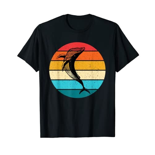 T-shirt Baleine noir homme/femme