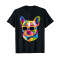 T-shirt Bouledogue - Chien - noir homme/femme - miniature