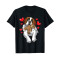 T-shirt Saint-Bernard - Chien - noir homme/femme - miniature