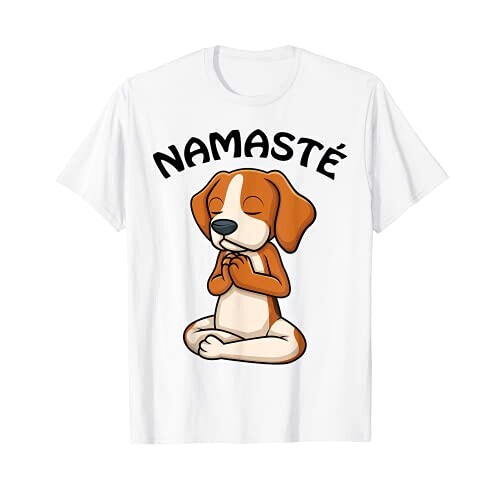 T-shirt Chien blanc femme