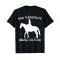 T-shirt Cheval noir homme/femme - miniature