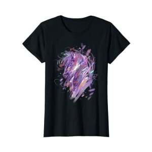 T-shirt Cheval noir femme