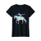 T-shirt Cheval noir fille - miniature