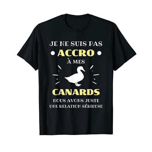 T-shirt Canard noir homme