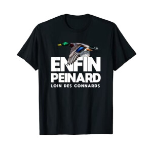 T-shirt Canard noir homme