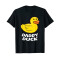 T-shirt Canard noir homme/femme - miniature