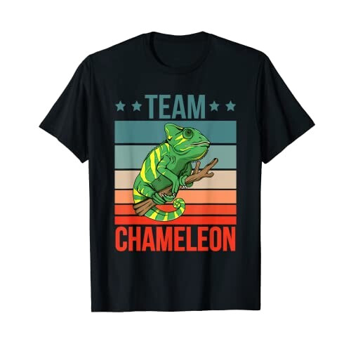 T-shirt Caméléon noir homme/femme