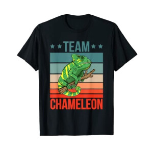 T-shirt Caméléon noir homme/femme