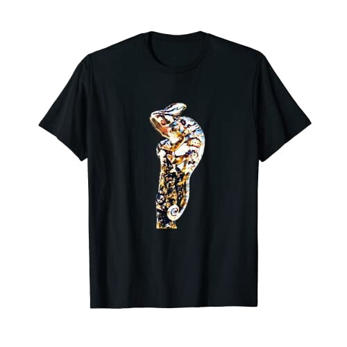 T-shirt Caméléon noir homme/femme