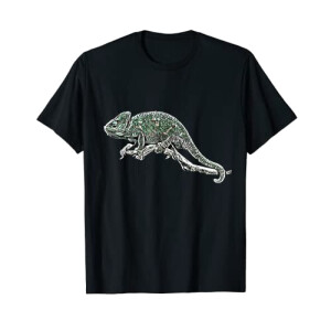 T-shirt Caméléon noir homme/femme