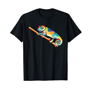 T-shirt Caméléon noir homme/femme