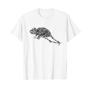 T-shirt Caméléon blanc homme/femme