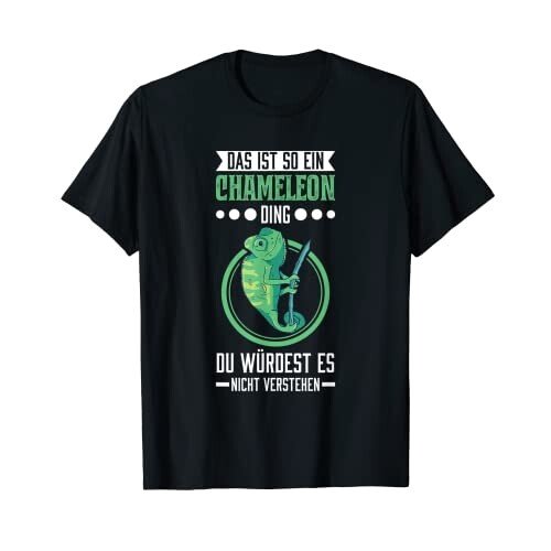 T-shirt Caméléon noir homme/femme