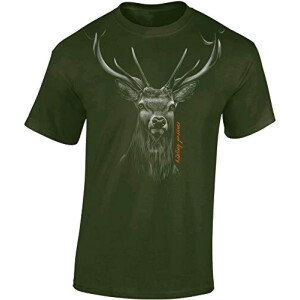 T-shirt Cerf army green homme/femme