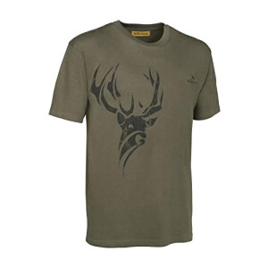 T-shirt Cerf kaki homme/femme