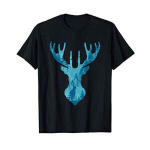 T-shirt Cerf noir homme/femme