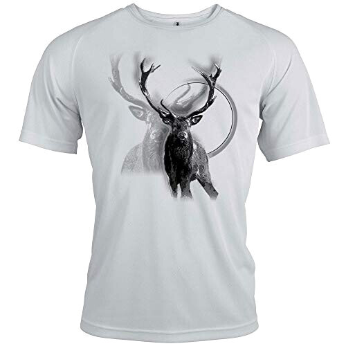 T-shirt Cerf blanc homme/femme