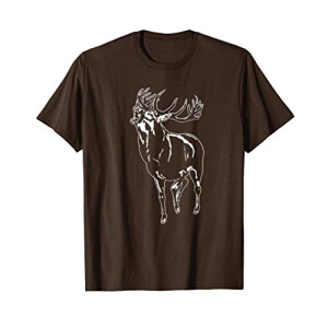 T-shirt Cerf marron homme/femme