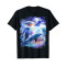 T-shirt Dauphin noir homme/femme - miniature
