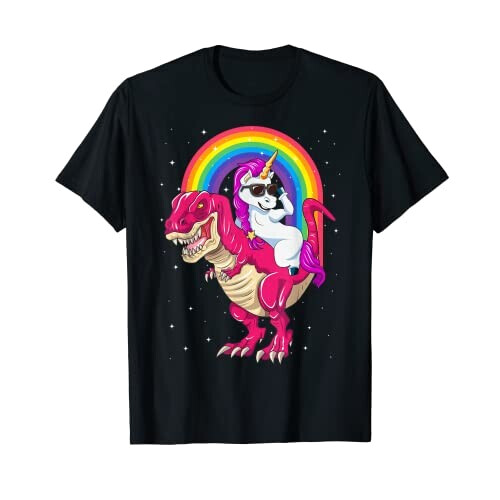 T-shirt T-rex, T-rex, Tyrannosaure - Dinosaure - noir fille/garçon