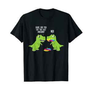 T-shirt Dinosaure noir homme/femme