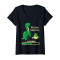 T-shirt Brachiosaure, Brachiosaure - Dinosaure - noir col en v femme - miniature