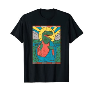 T-shirt Raptor - Dinosaure - noir homme/femme