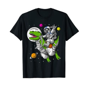 T-shirt T-rex - Dinosaure - noir fille/garçon