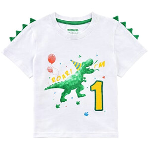 T-shirt Dinosaure blanc fille/garçon