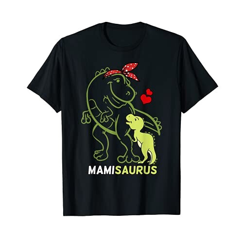 T-shirt Tyrannosaure - Dinosaure - noir homme/femme