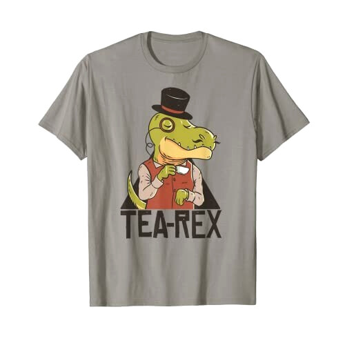 T-shirt T-rex - Dinosaure - gris homme/femme