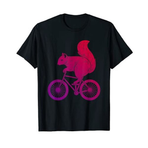 T-shirt Écureuil noir homme/femme