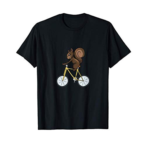 T-shirt Écureuil noir homme/femme