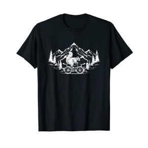 T-shirt Écureuil noir homme/femme