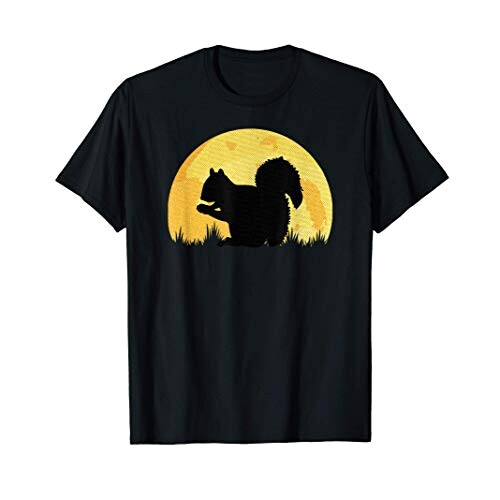 T-shirt Écureuil noir fille/garçon