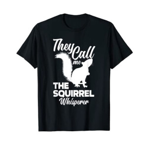 T-shirt Écureuil noir homme/femme