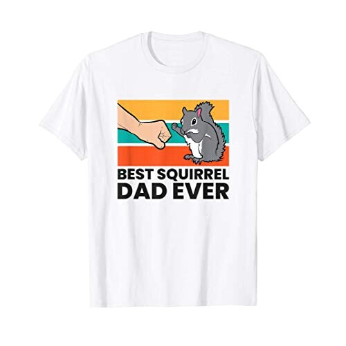 T-shirt Écureuil blanc homme/femme