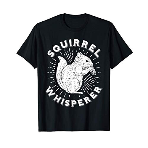 T-shirt Écureuil noir homme/femme
