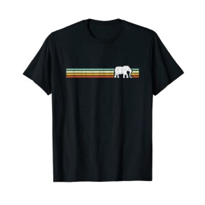 T-shirt Éléphant noir homme/femme