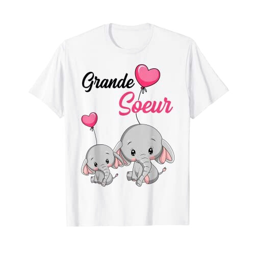 T-shirt Éléphant blanc fille