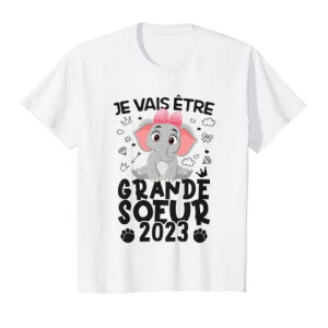 T-shirt Éléphant blanc fille/garçon