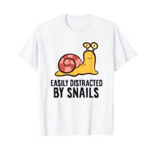 T-shirt Escargot blanc homme/femme