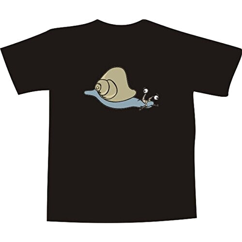 T-shirt Escargot blanc col en v homme/femme
