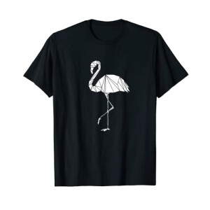 T-shirt Flamant rose noir fille/garçon