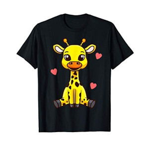 T-shirt Girafe bleu fille/garçon