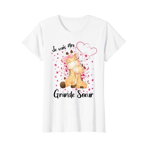 T-shirt Girafe blanc homme/femme