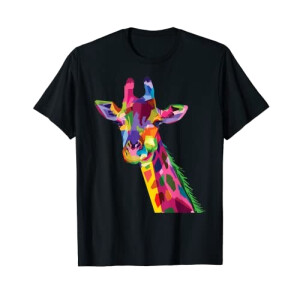 T-shirt Girafe noir homme/femme