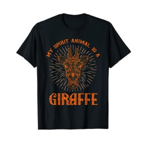 T-shirt Girafe noir homme/femme