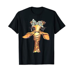 T-shirt Girafe noir homme/femme