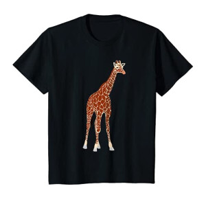 T-shirt Girafe noir fille/garçon